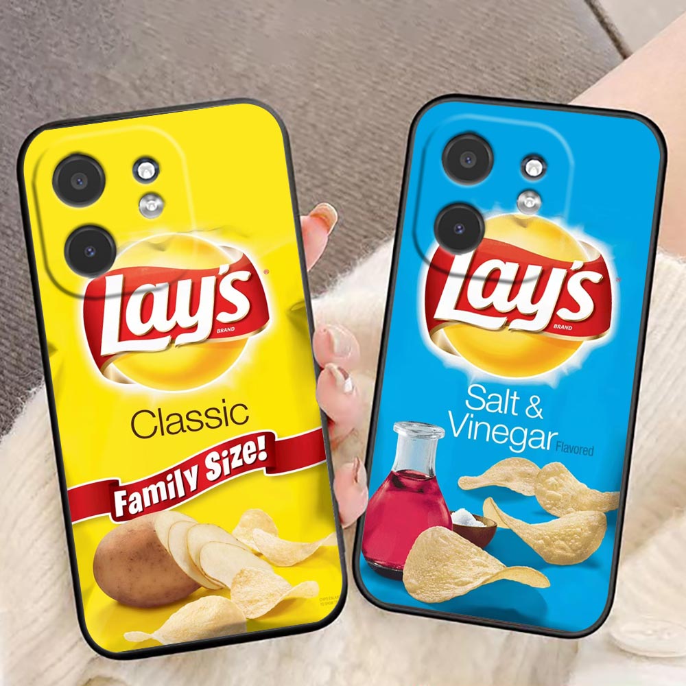 Food Snacks Logos - Funda para Teléfono con Diseño de