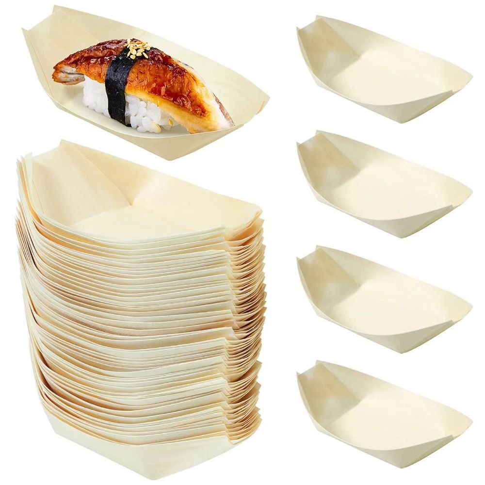 Plato de madera desechable de  - Food In Japanese Snacks reseña y precio