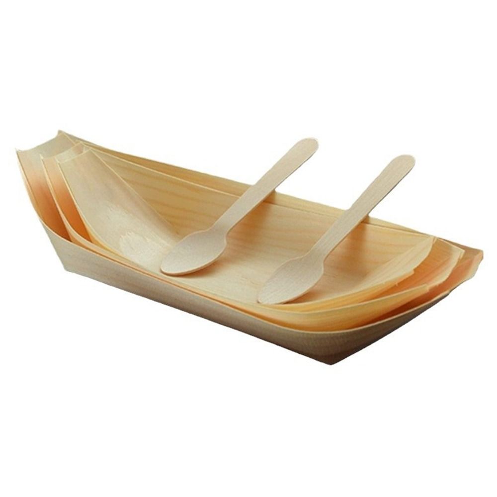 50 Platos Desechables de Mader - Food In Japanese Snacks reseña y precio